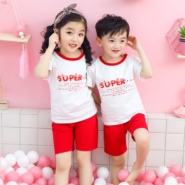 2022 Dinosaur Unicorn Panda Children's Clothing Summer Boys and Girls Clothes Teenagers Kids Suits Boys Sets Girls Outfits