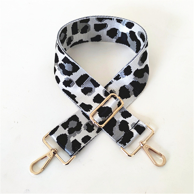 New Thicken Color Women Bag Accessories Leopard Print Adjustable Shoulder Strap DIY Crossbody Bag Webbing Strap Handle 5cm Wide