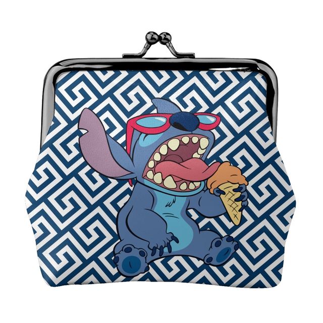 2022 Disney Stitch Female Small Wallet Luxury PU Wallet Coin Purses Women Girl Trend Card Holder Designer Clutch Bag Cartoon