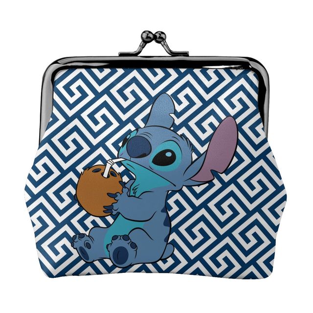 2022 Disney Stitch Female Small Wallet Luxury PU Wallet Coin Purses Women Girl Trend Card Holder Designer Clutch Bag Cartoon