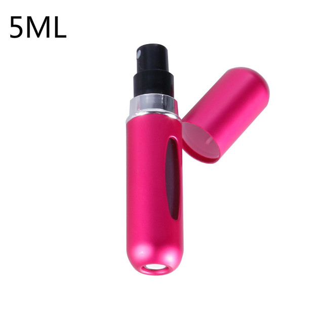 5ml Perfume Atomizer Portable Liquid Container For Cosmetics Small Aluminum Atomizer Coachella Empty Bottle Refillable For Travel