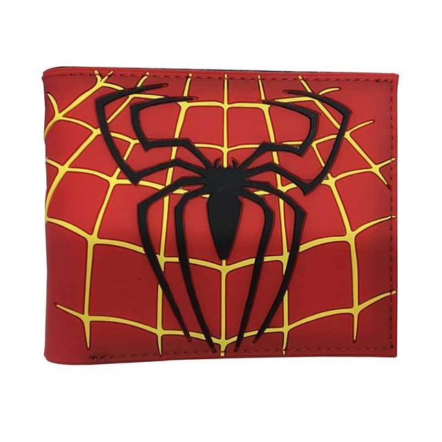 Disney Marvel Animation Peripheral Spiderman Short Leather Wallets Wallet Purse For Men Unique Wallet Wallet Women