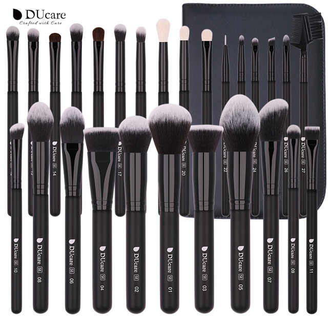 DUcare 8-27 Makeup Brushes Set Synthetic Goat Hair Powder Cosmetic Eyeshadow Foundation Blush Blending Makeup Brush Maquiagem