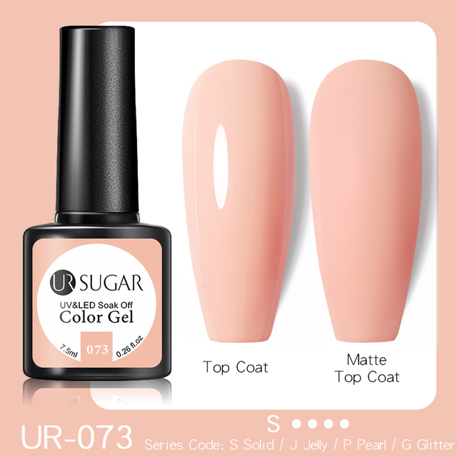 ur sugar pink nail gel polish 7.5ml each for manicure semi permanent soak off gel uv led varnish gel nail art design