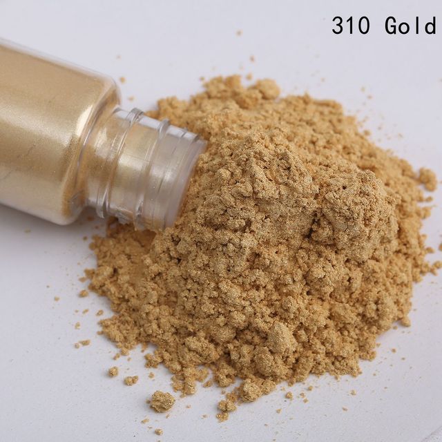 Bottle Pack 10g Pigment Powder Nail Art Craft Classic Golden Glitter Powder Flash Dust Decoration Paint Packaging