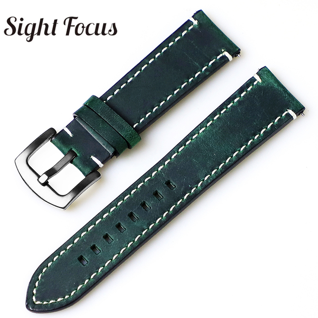 18mm,19mm,20mm,21mm,22mm,24mm Vintage Leather Watch Strap Quick Release Pins Watch Band For Samsung Huawei IWC Watches