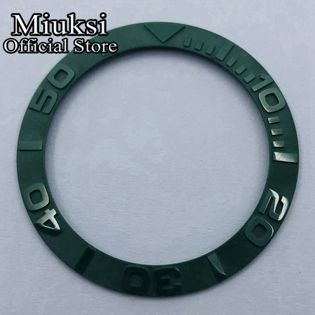 Miuksi 40mm high quality ceramic bezel watch parts fit 43mm watch case for watch sea