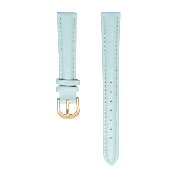 Women's Genuine Leather Watch Band, 14mm, 16mm, 18mm, 20mm, Soft, Simple, Leather, Blue