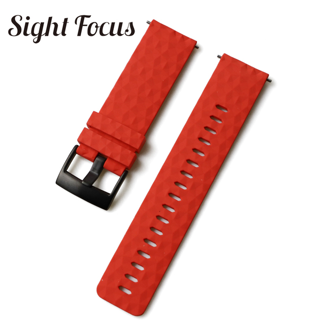 24mm Quick Release Watch Bands for Suunto 7 Spartan Sports Camouflage Silicone Watch Strap, Suunto 9, Traverse, D5 Diving Watches