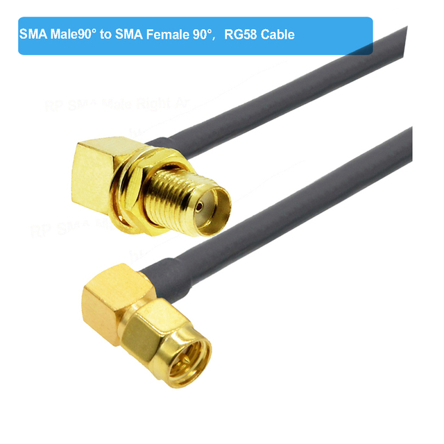 BEVOTOP SMA Male Plug to SMA Female Jack RG58 Cable 50ohm RF Coaxial Pigtail SMA WiFi Antenna Extension Cord Connector Adapter