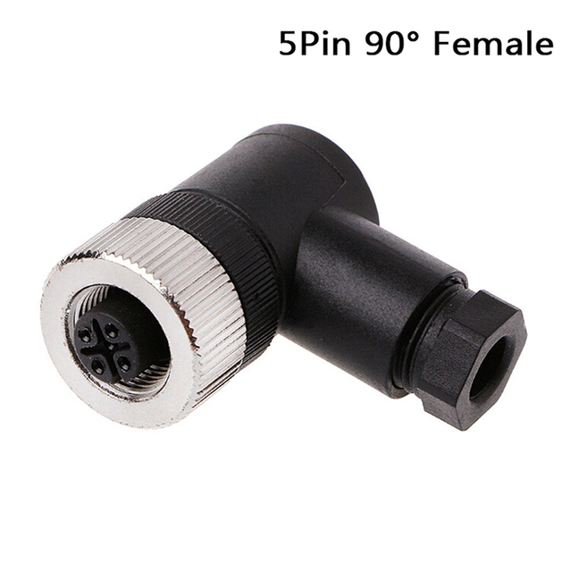 PG7 Sensor Connector IP67 3 4 5 Pin Male / Female Waterproof Connector Plug Screw Straight / Right Angle M12 Plug