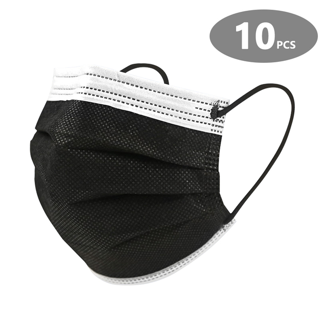 10-200pcs Protective Face Masks 4 Layer Activated Carbon Mascarillas Disposable Adult Homeopathic Shuffle Mask