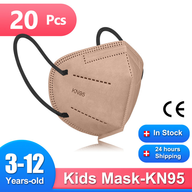 قناع أطفال من Morandi KN95 قناع FFP2 Mascarillas FPP2 معتمد وقاية صحية للأطفال قناع وجه CE masque enfant ffp2fan niños FP2