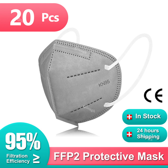 1-100pcs KN95 Masks ffp2fan ffpp2 Mouth Mask Reusable KN95 Respirator FPP2 Masque FFP2 Protective Face Mascarillas Masken CE