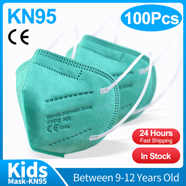 10-100pcs FFP2 Reusable Children Mask Kids Face Mask Mascarilla fpp2 homology ada infantil KN95 respirator ffp2 mascarillas niños