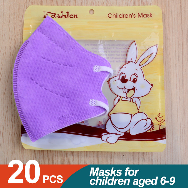 10/20/50 قطعة ffp2mask niños 6-9old قناع للأطفال kn95 mascarillas niños ce قابل للغسل الاطفال ffp2reutilizable fpp2 infantil أقنعة