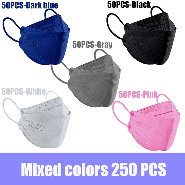 KN95 FFP2 Adult Fish Style Masks 4 Layers Anti Dust FFP2 Masks Reusable Masks ffp2 Mask KN95 FPP2 FFP2