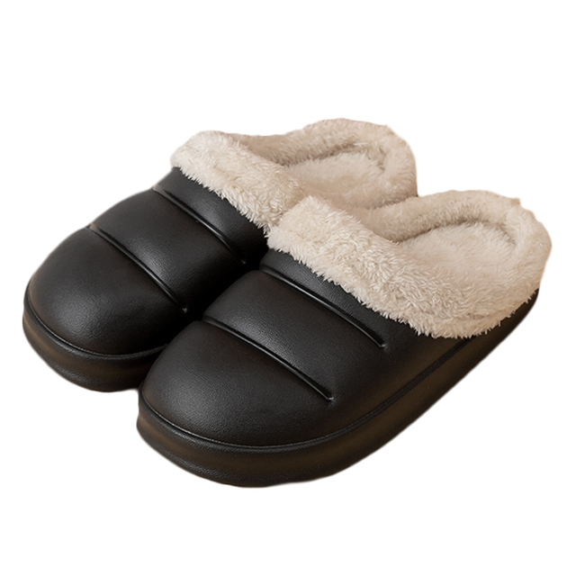 Men and women winter slippers fur slippers passionate and comfortable garden clogs mules slippers home cotton shoes couple indoor slippers