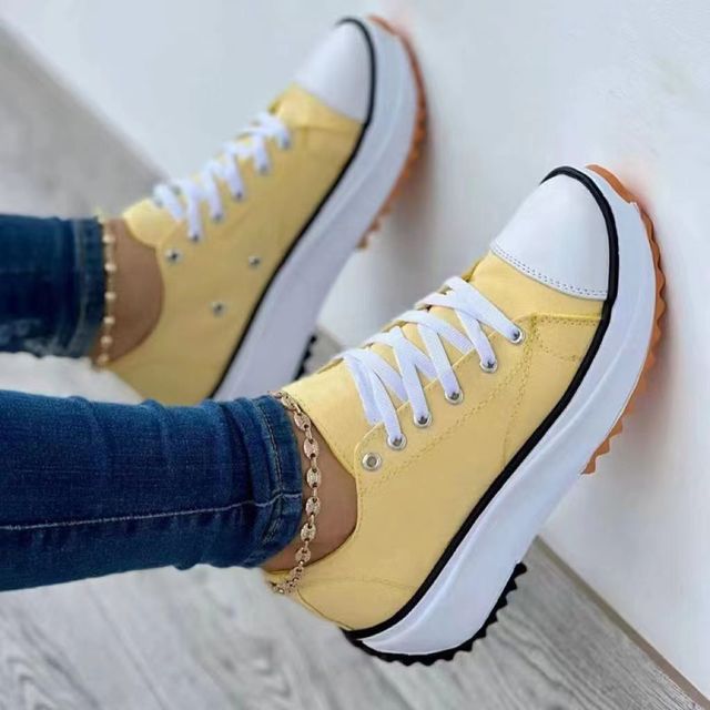 Women's Shoes 2022 New Style Canvas Shoes High Quality Sneakers Ladies Flat Lace Up Adult Zapatillas Mujer Chaussure Femme