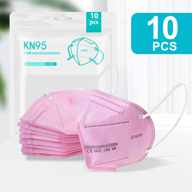 5-200pcs KN95 Mask 5 Layers Filter CE FFP2 Mascarillas ffp2masken Mouth Protective Reusable Face Masks Respirator Mask