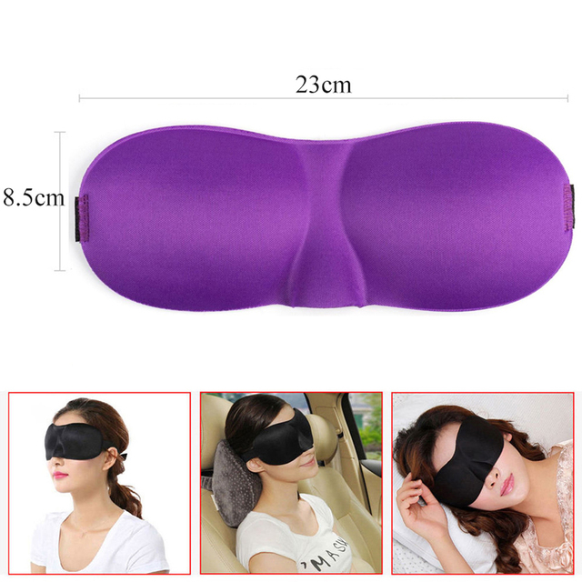 Tcare Breathable 3D Sleep Eye Masks Cotton Padded Eyes Patch Light Blocking Use for School Home Office Travel Beach Camping