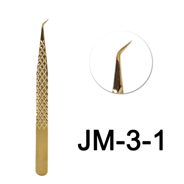 Stainless steel eyelashes tweezers makeup professional eyelashes tweezers tweezers eyebrow tweezers excellent closure