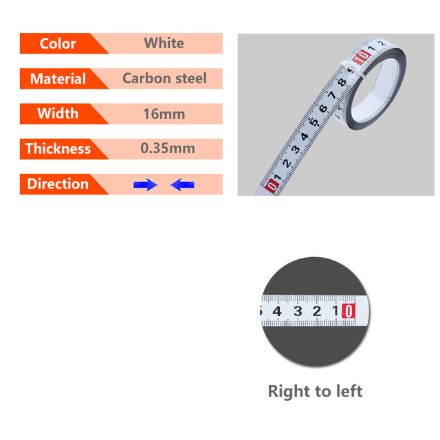 Woodworking T Track Tape Measure 12.5/16/19mm Width Metric Self-Adhesive Gauge Ruler for Miter Track Router Table Saw Measuring