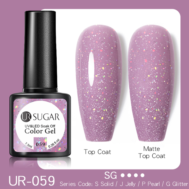 ur sugar pink nail gel polish 7.5ml each for manicure semi permanent soak off gel uv led varnish gel nail art design