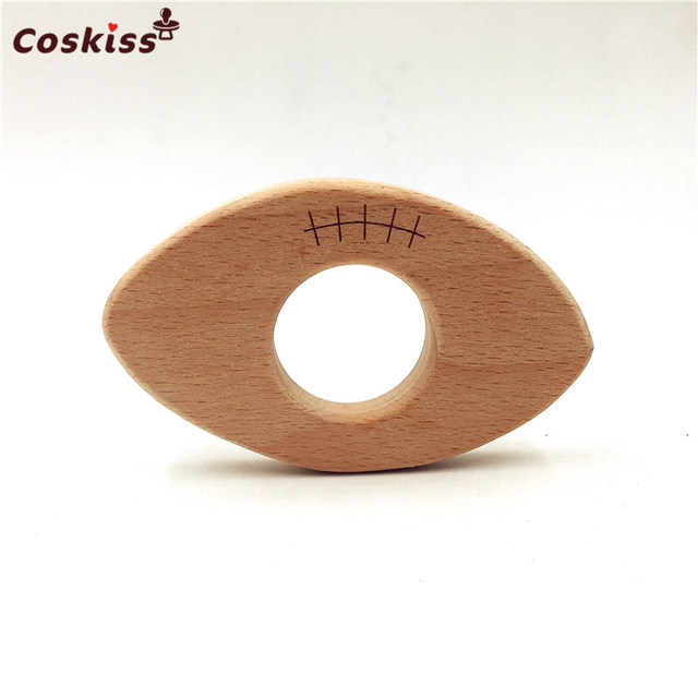 Lovely Cartoon Wood Teether 10pcs Pure Natural Animal Shaped Baby Teething Nursing Wood Teether Baby Girl DIY Pendant Toys