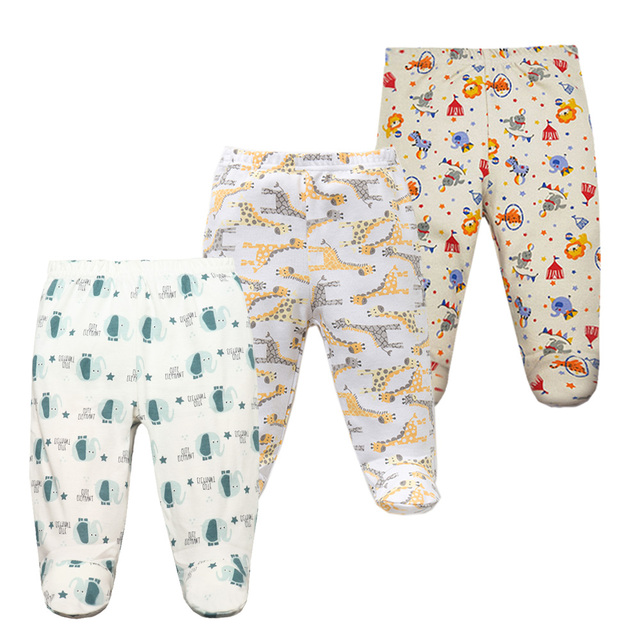 3pcs/lot Baby Pants 100% Cotton Autumn Spring Newborn Baby Boys Girls Pants Toddler Wear Infant Toddler Cartoon For Baby Clothes