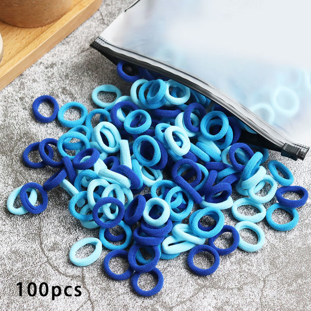 Baby Girl Little Hair Bands Toddler Children Headbands Colorful Elastic Hair Tie Nylon Scrunchie Hair Rope 50/100pcs Hair Accessories