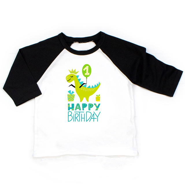 Dinosaur Birthday Shirt Birthday T-shirt Birthday Trcuk Tee Dinosaur Shirt Party Dinosaur Theme Gift Boys Fashion T-shirt