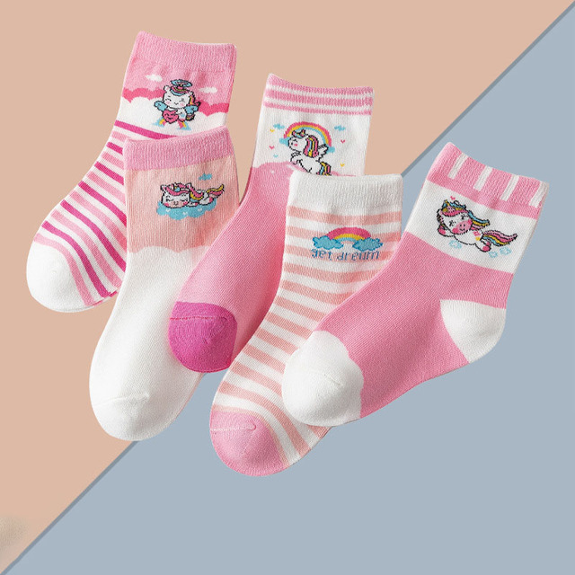 5 pairs soft cotton children socks cute cartoon print kids socks newborn baby boy socks casual girls boys socks 1 to 12 years