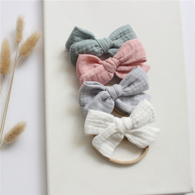 Cotton Baby Girl Headbands Bows Hair Bands For Kids Hair Accessories Infant Items Little Girl Toddler Headband Newborn Baby