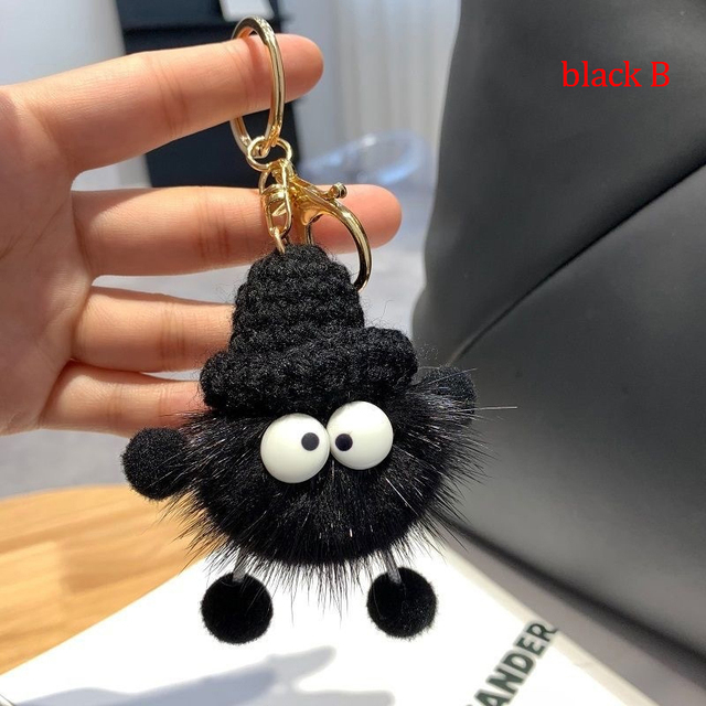 Cute Mink Keychain Diecast Car Key Ring Bag Keychain Accessories