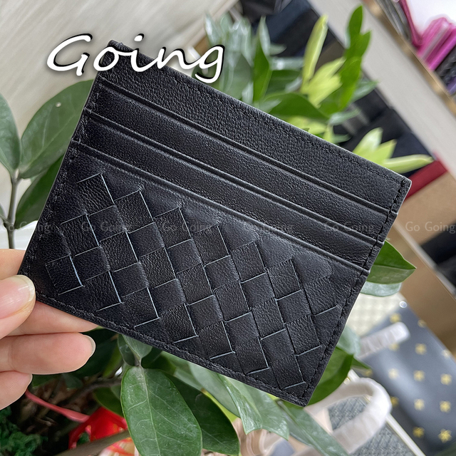 Go Go 100% Leather Credit Card Ultra-thin Brand Business Card Multiple Card Slots Simple Fashion Women Card Bag