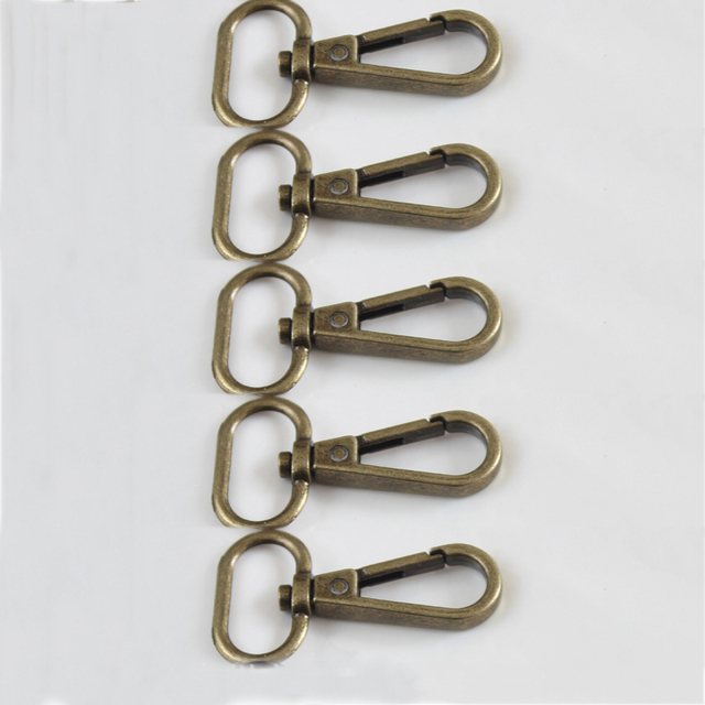 5Pcs Bag Metal Belt Buckle Swivel Trigger Buckle Lock Swivel Buckle Snap Hook Clip DIY Keychain Ring Keyring Craft Bag Hardware Parts