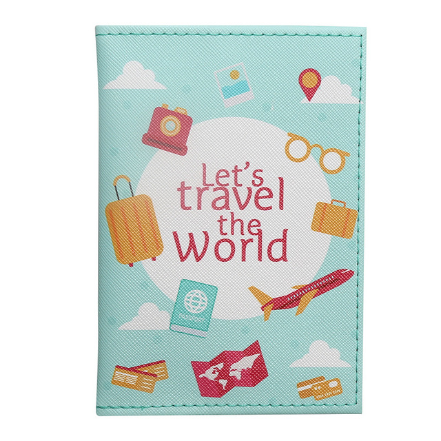 Portable Passport Travel Ticket Package Convenient Passport Bag Passport Case Travel Map Holder Protective Clip Travel Map