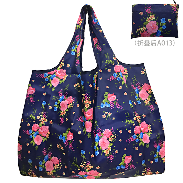 Reusable grocery bag shopping handbag animal flower beach cute gift bag vegetable fruit washable lightweight sturdy nylon hand