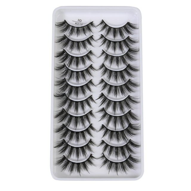 QUXINHAO wholesale 10 pairs lashes eyelashes cilios 3d mink lashes mink eyelashes wholesale false eyelashes maquiagem