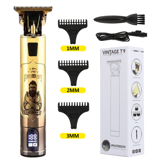 Electric men's shaver trimmer for men cordless razor T9 hair cutting machine beard trimmer cordless shaver