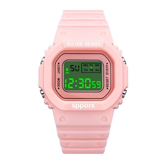 Children's electronic watch color luminous dial life waterproof multi-function electronic watch for boys and girls