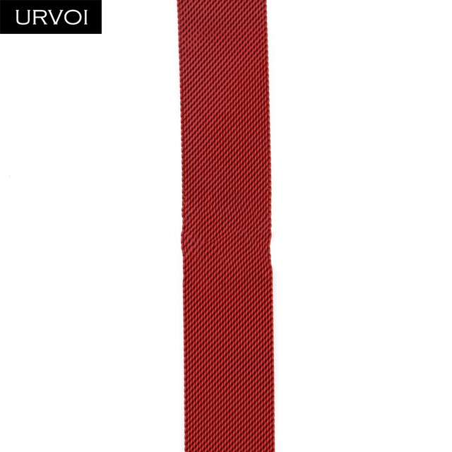 URVOI Milanese Loop for Apple Watch Band Series 7 6 5 SE 4321 Mesh Strap for iwatch Stainless Steel Magnetic Buckle with Adapter