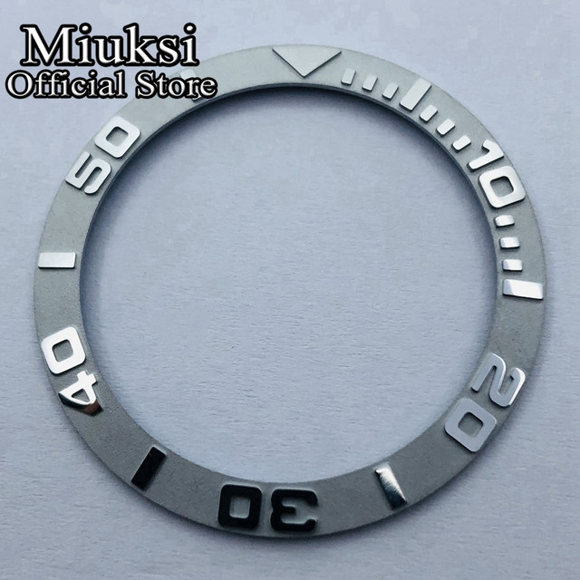 Miuksi 40mm high quality ceramic bezel watch parts fit 43mm watch case for watch sea