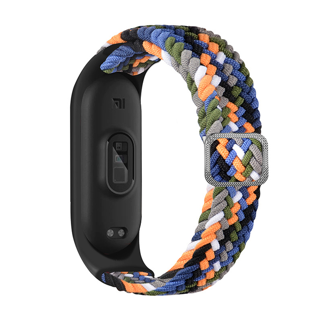 ZHIX مطاطا قابل للتعديل النايلون مضفر سوار ل Mi الفرقة 6 حزام Miband 4 3 correa معصمه ل شاومي Mi الفرقة 5 حزام