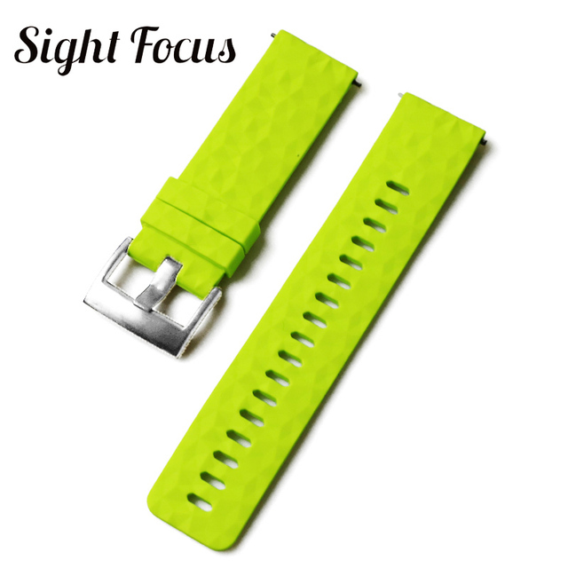 24mm Quick Release Watch Bands for Suunto 7 Spartan Sports Camouflage Silicone Watch Strap, Suunto 9, Traverse, D5 Diving Watches