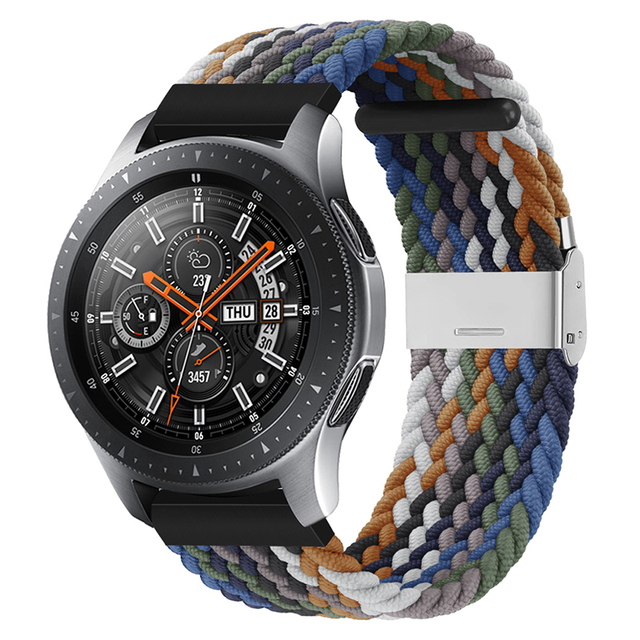 20mm 22mm Huawei Watch Band Length Adjustable Braided Nylon Watchband For Samsung Galaxy Watch Active 2 Watch Strap