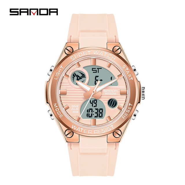 relogio feiminio Watch Women Luxury Rose Gold Women Men Sports Watches LED Electronic Digital Wristwatch Waterproof Watch reloj mujer