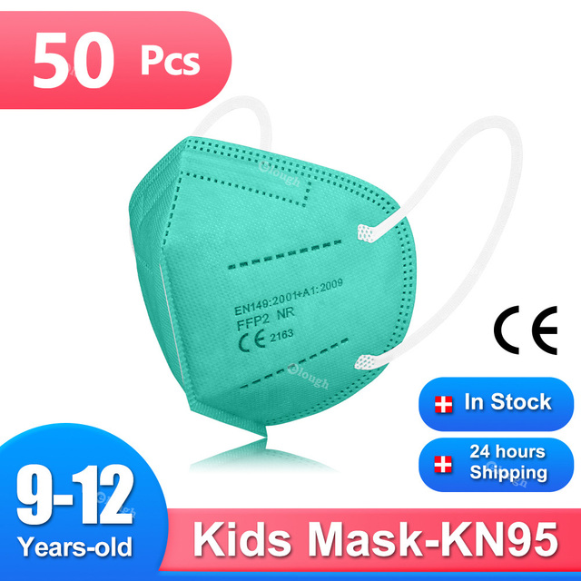 Mascarillas FPP2 Ninos Homologada 9-12 Years KN95 Children Masks FFP 2 5 Layers Mascarilla FFP2 Infantil ffp2mascarilla Kids