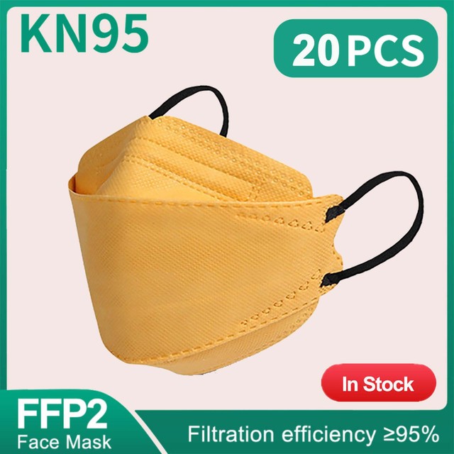 10-100 قطعة الاطفال الكورية Morandi KN95 Maske المتاح قناع الوجه الاسود الأطفال FPP2 أقنعة FFP2 Mascarillas niños Masque Enfant FP2